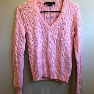 Ralph Lauren Cable-Knit V-Neck